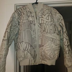 EUC Leather East Side New York NYC Coat w/Liner